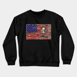 CAMO AMERICAN FLAG USA CAMOFLAUGE Crewneck Sweatshirt